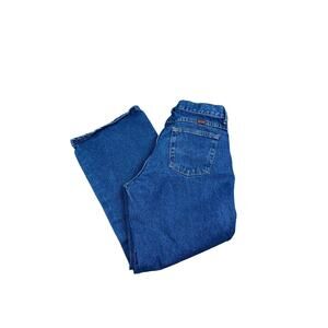 Rustler Jeans Boys 14 HUSKY Blue Jeans Denim Wrangler Relaxed Fit Dark Wash